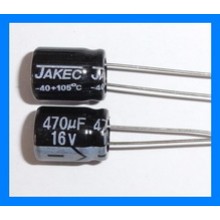 470uF 16V 105C Radial Electrolytic Capacitor 8x11mm