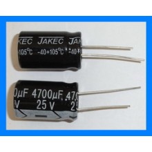 4700uF 25V 105C Radial Electrolytic Capacitor 16x26mm