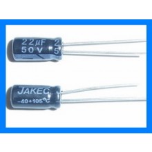 22uF 50V 105C Radial Electrolytic Capacitor 5x11mm