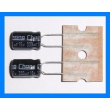 330uF 16V 105C Radial Electrolytic Capacitor 6x11mm