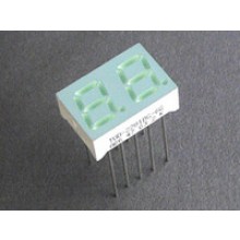 LED Display 7 Segment 2 Digit 0.28 inch Common Anode Super Green
