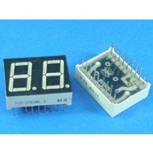 LED Display 7 Segment 2 Digit 0.56 inch Common Anode Super Yellow