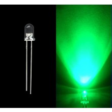 LED 5mm Green Water Clear Super Bright