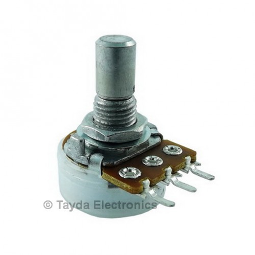 1K OHM Linear Taper Potentiometer Round Shaft PCB Mount