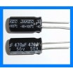 470uF 50V 105C Radial Electrolytic Capacitor 10x20mm