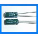 100uF 10V 105C Radial Electrolytic Capacitor 5x11mm