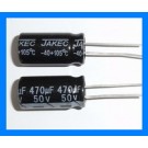 470uF 50V 105C Radial Electrolytic Capacitor 10x20mm