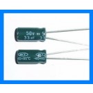 33uF 50V 105C Radial Electrolytic Capacitor 6x11mm