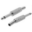 6.35mm 1/4" Mono Metal Plug with Spring