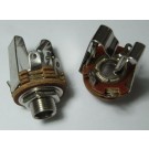 6.35mm 1/4" Stereo Chassis Socket / Jack 4 Terminals