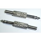 6.35mm 1/4" Stereo Metal Plug with Spring