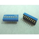 Dip Switch 2 Positions Gold Plated Contacts Top Actuated