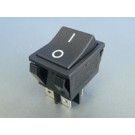 Rocker Switch Black ON/OFF DPST 16A 250VAC Panel Mount, Snap-In