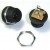 DC Power Jack 2.1mm Enclosed Frame With Switch External