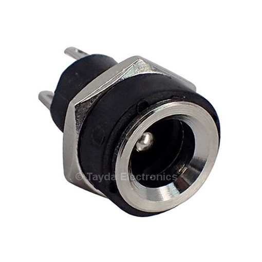 DC Power Jack 2.1mm Panel Mount Round