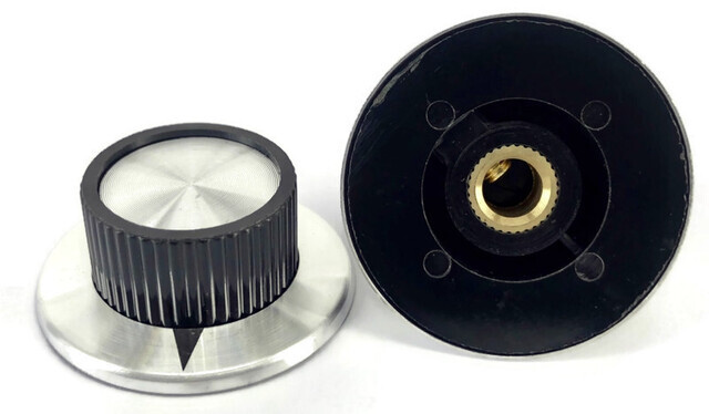 Aluminum Knob 37mm With Delta Mark Shaft 6.00mm