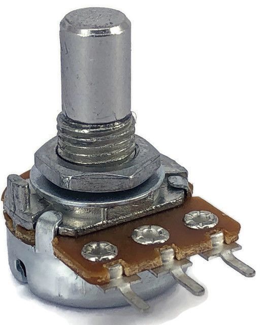 250K OHM Linear Taper Potentiometer PCB Mount Round Shaft Dia: 6.35mm