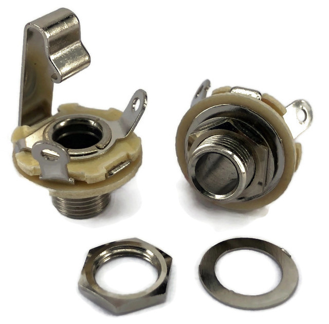 6.35mm 1/4" Mono Chassis Socket / Jack
