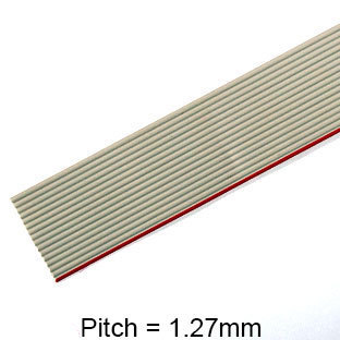16 Conductor AWG 28 Flat Ribbon Cable 1FT (30cm) 
