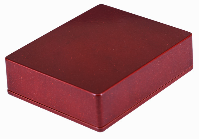 1590XX Style Aluminum Diecast Enclosure METALLIC CANDY RED
