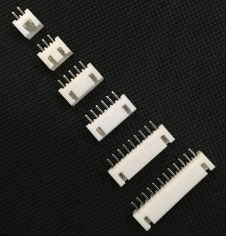4 Pins JST XH-2.54 Male connector Straight 180°