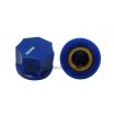 KN1250 ABS Fluted Blue Knob 15x11mm