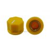 KN1250 ABS Fluted Yellow Knob 15x11mm