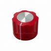 KN1360 ABS Fluted Red Knob 16x12mm