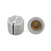 KN1360 ABS Fluted White Knob 16x12mm