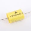 0.47uF 250V 105C 10% Axial Flat Oval Metallized Polypropylene Capacitor