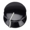 Bakelite Knob Fester RCA black 26x10mm Shaft 6.4mm