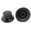 KN-2613 Black Gibson Style Knob with Gold Numbering 0 to 10