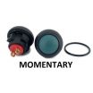 Push Button Switch ON-(OFF) Momentary SPST Green Round Cap