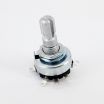 10K OHM Logarithmic Taper Potentiometer On-Off Switch Solder Lugs Knurled Shaft Dia: 6mm