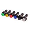 PUSH BUTTON SWITCH LATCHING Blue Color SPST 3A 250VAC 12mm