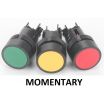 PUSH BUTTON SWITCH MOMENTARY GREEN COLOR 220V