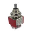 Mini Toggle Switch 1M Series DPDT On-Off-On Short Lever