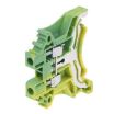 Din Rail Ground Terminal Block 1 Poles Pitch 5.10mm Yellow and Green Color