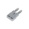 Jumpers 2 Poles for DC2.5 Din Rail Terminals Pitch 5.10mm Gray Color