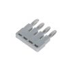Jumpers 4 Poles for DC2.5 Din Rail Terminals Pitch 5.10mm Gray Color
