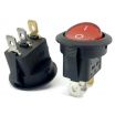 Round Rocker Switch Red ON/OFF SPST (with lamp) 12V