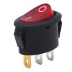Oval Rocker Switch Red ON/OFF SPST (with lamp) 220VAC 