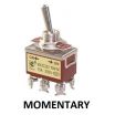 Toggle Switch Momentary DPDT On-(On) 15A 250V Screw Terminal