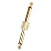  6.35mm 1/4" Male to Male Coupler Adaptor Straight Type Gold Plated