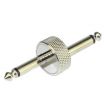 6.35mm 1/4" Plug Mono Male to Male Coupler Connector Z Type Silver Plated