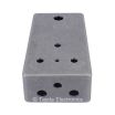MATTE GREY SAND TEXTURE Drilled Enclosure for PedalPCB 3 Knob Type 1