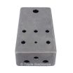 MATTE GREY SAND TEXTURE Drilled Enclosure for PedalPCB 5 Knob Type 1