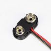9V 9-Volt Battery Clip / Connector Snap Black Color with wire Leads