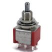 Mini Toggle Switch 1M Series DPDT On-On-On Short Lever