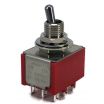 Mini Toggle Switch 1M Series 3PDT On-On Short Handle
